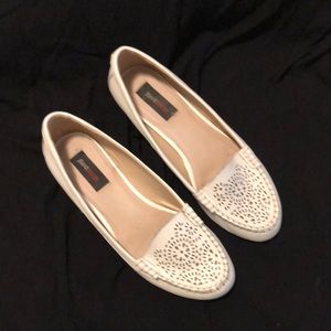 JeaneBeker size 40M white loafers.
